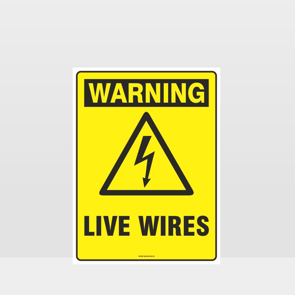 Custom Metal Sign,Warning Live Wires Sign