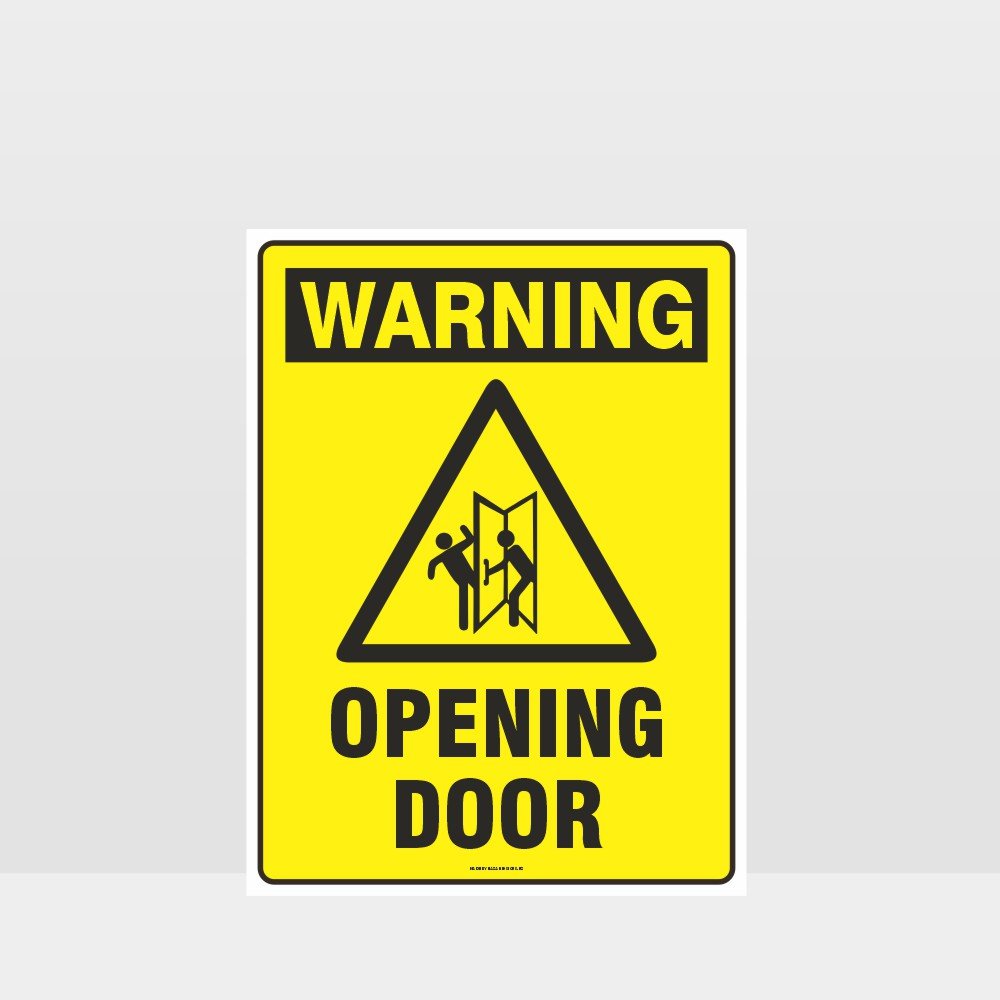 Customized Hazard Signs,Warning Opening Door Sign