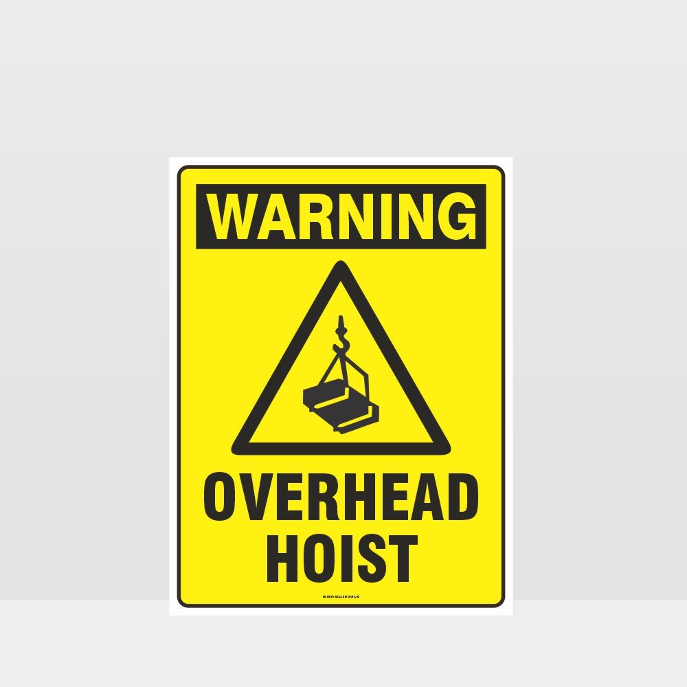 Customized Hazard Signs,Warning Overhead Hoist Sign