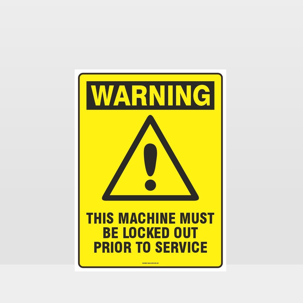 Custom Signs Outdoor Metal,Warning Machine Must Be Locked Out Sign