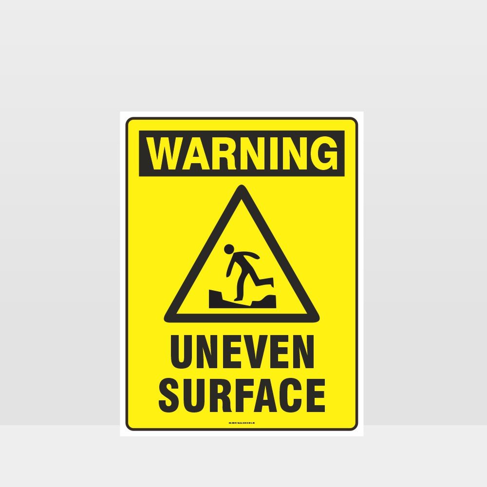 Customized Safety Signs,Warning Uneven Surface Sign